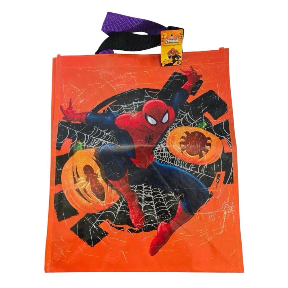 Spider-Man Marvel Halloween Trick or Treat Bag 16 x 13 x 4 Large Tote